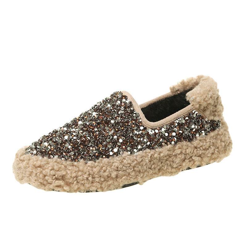 Water drill cotton shoes - Mubimart