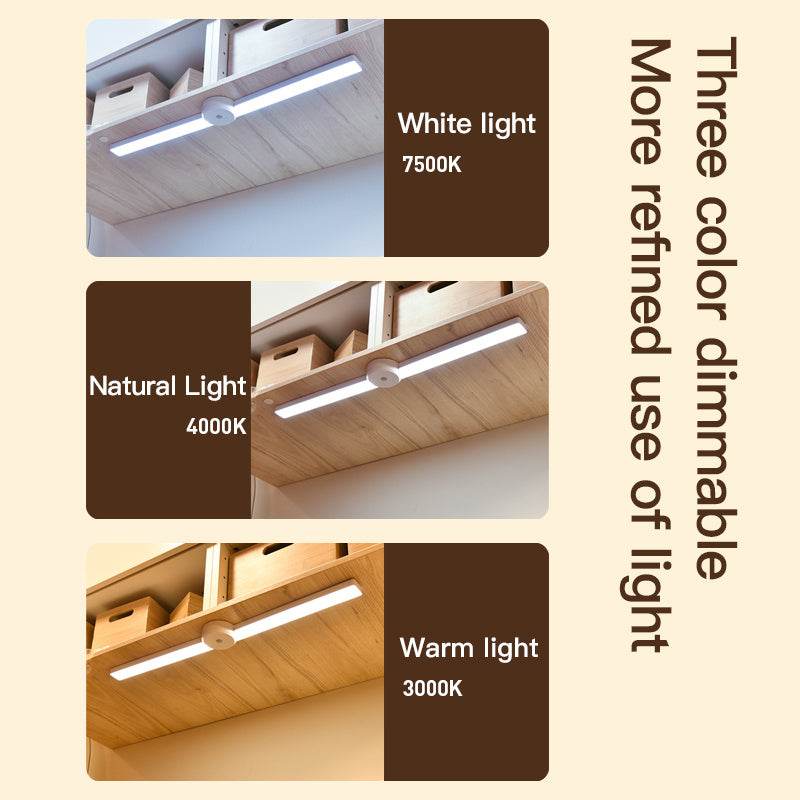 Intelligent Cabinet Light With Foldable Automatic Human Body Sensing Light, Clothing Cabinet Light, Wine Cabinet Light, Strip Light, Magnetic Wall Light - Mubimart