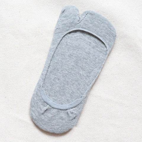 Two-toe Socks Split Toe Low Cut Women's Socks Anti-slip Invisible Socks - Mubimart