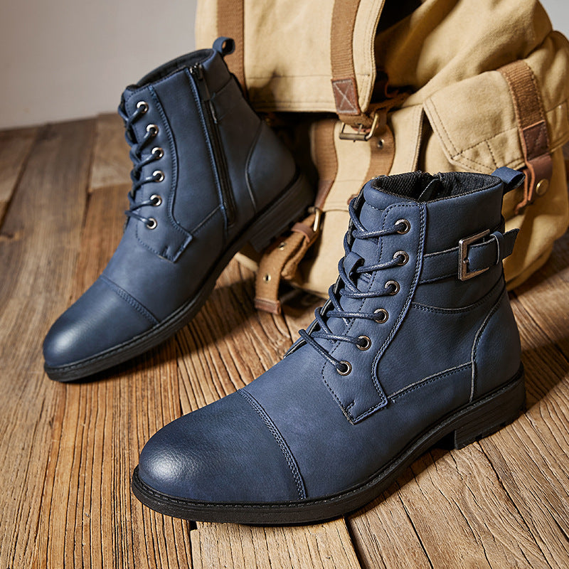 Worker Boot Heren Retro Veter Hoge Martin Laarzen