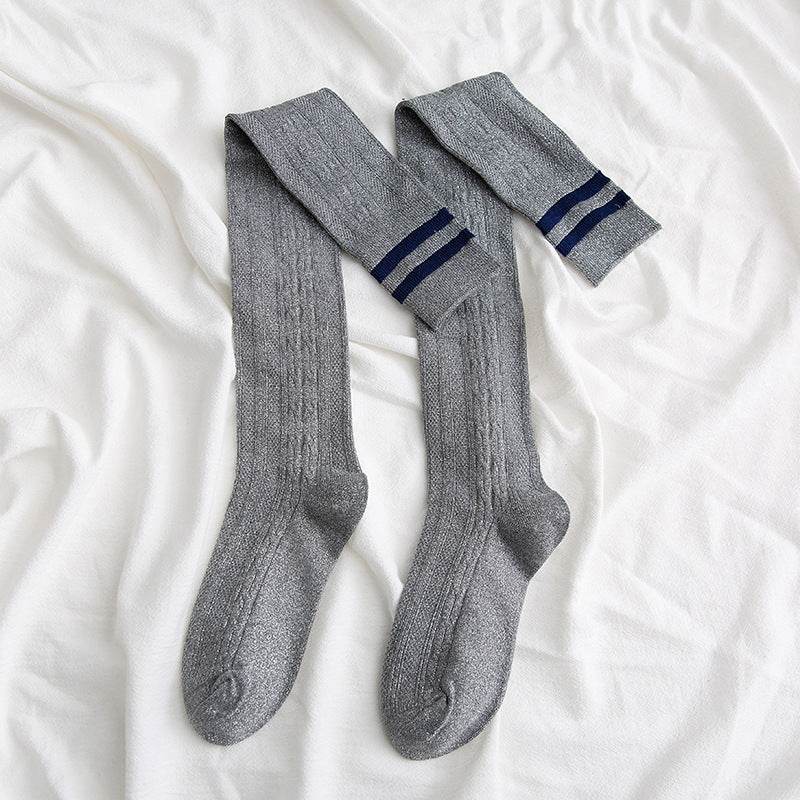 Over the knee socks women high tube thigh socks - Mubimart