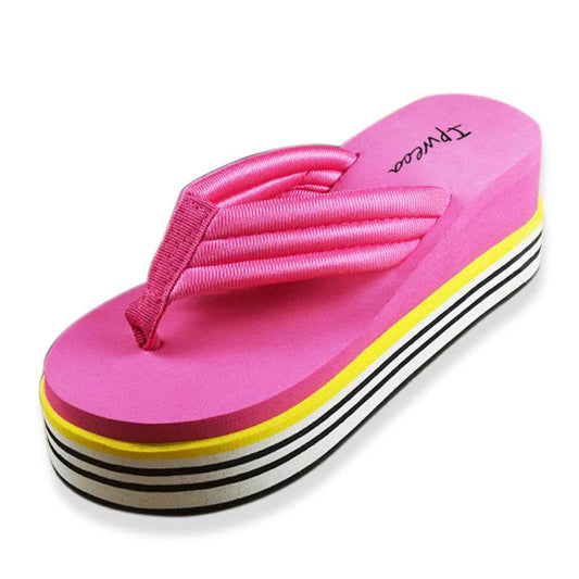 Thick bottom flip flops - Mubimart