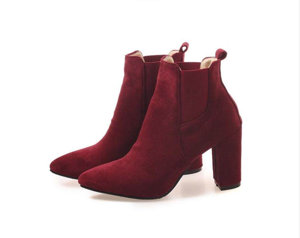 Frosted pointed booties - Mubimart