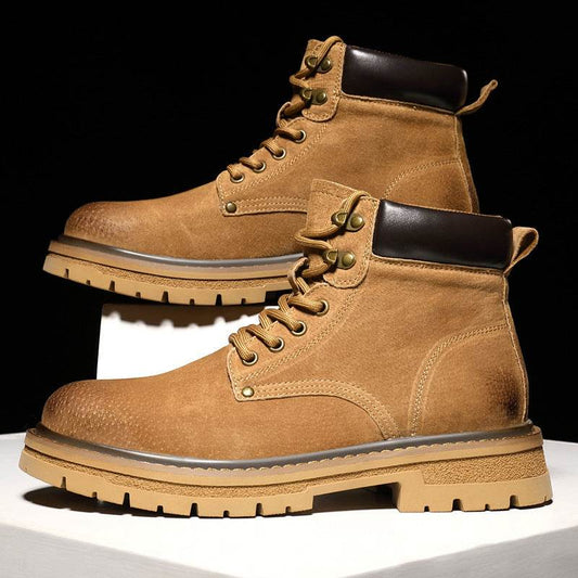Workwear British Style Men's Hiking Boots - Mubimart