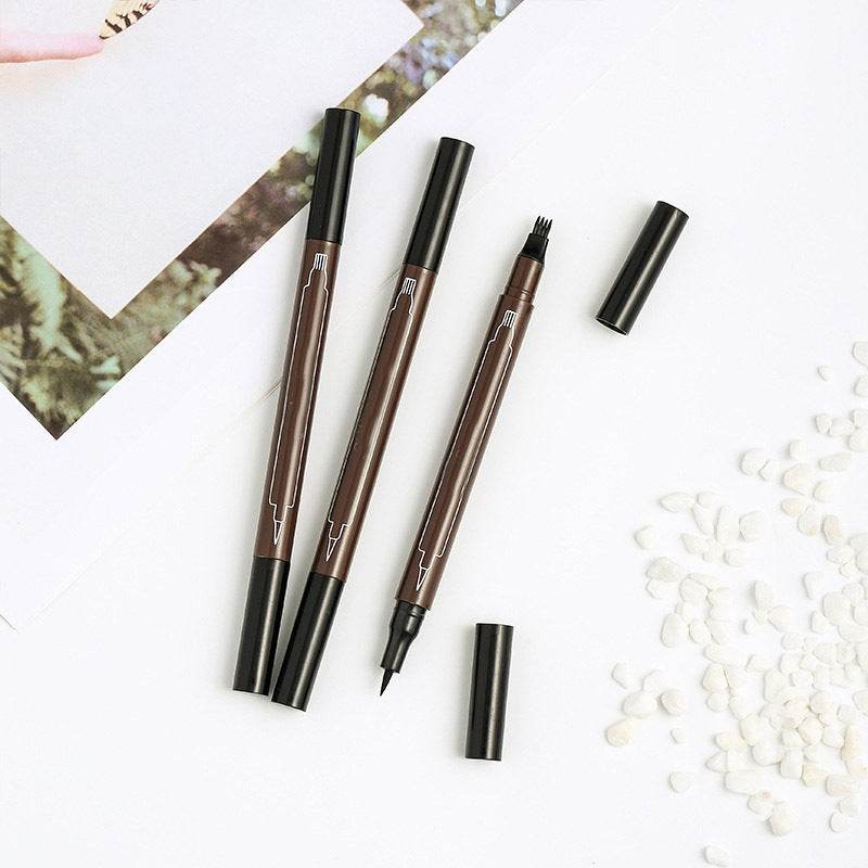 Double-tip eyebrow pencil eyeliner - Mubimart
