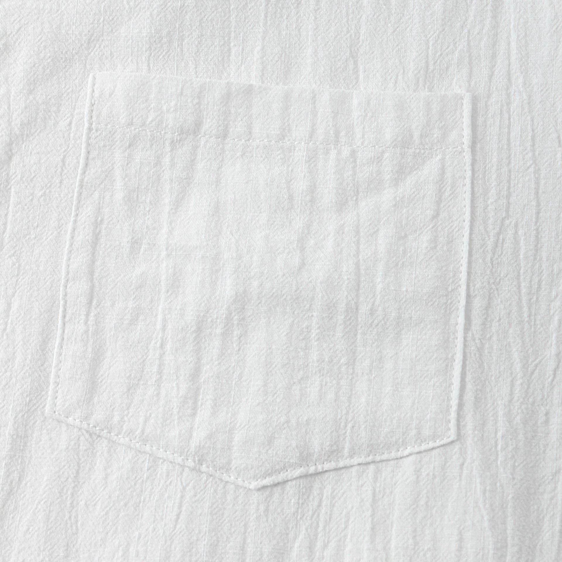 Cotton Linen Short Sleeve Shirt Men Linen Casual Half - Mubimart