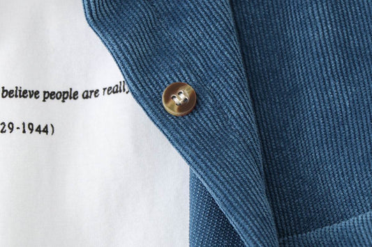 Vintage corduroy shirt jacket - Mubimart
