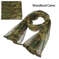 Ademende camouflage outdoor sjaals voor heren en dames