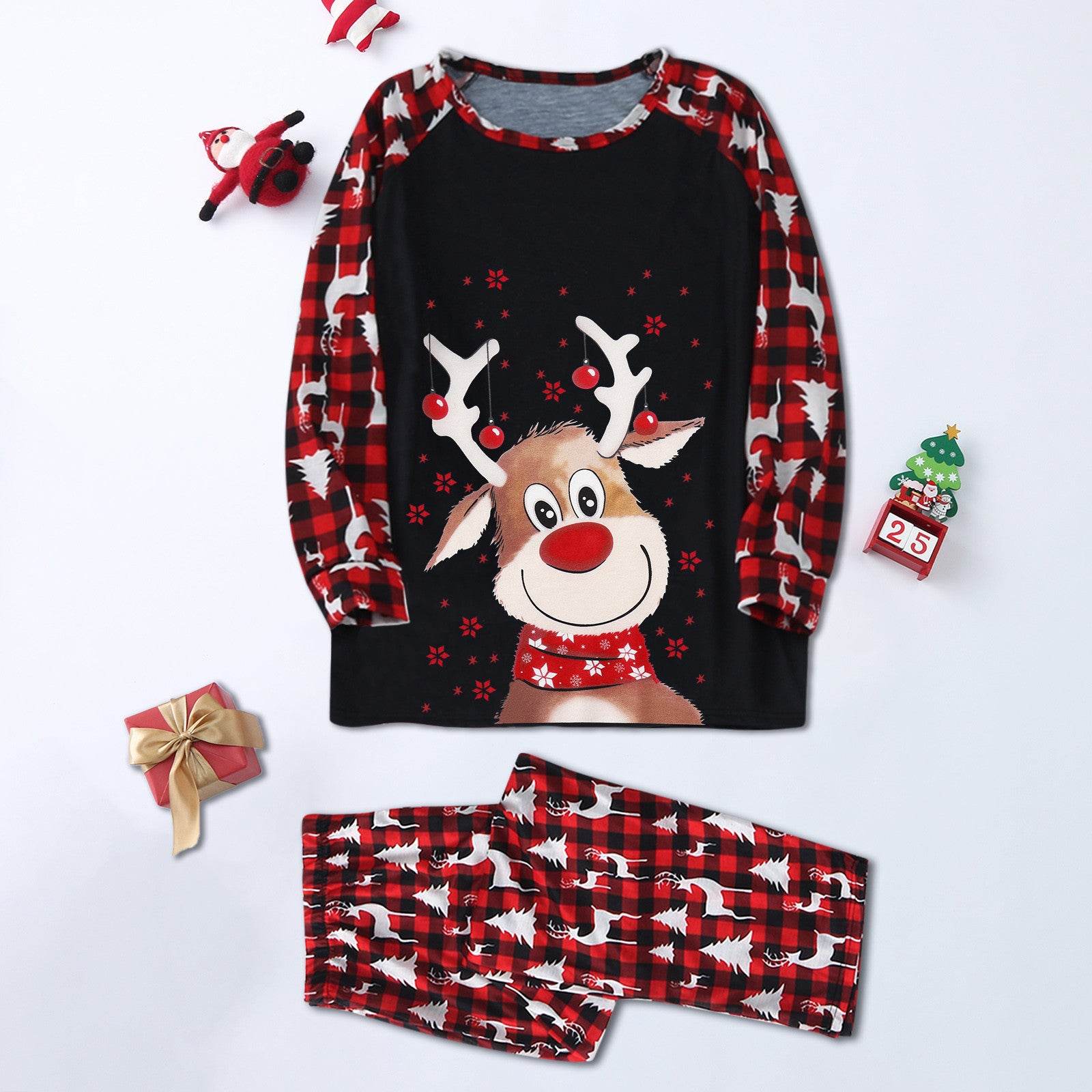 Christmas Family Matching Outfits Pajamas Sets Xmas - Mubimart