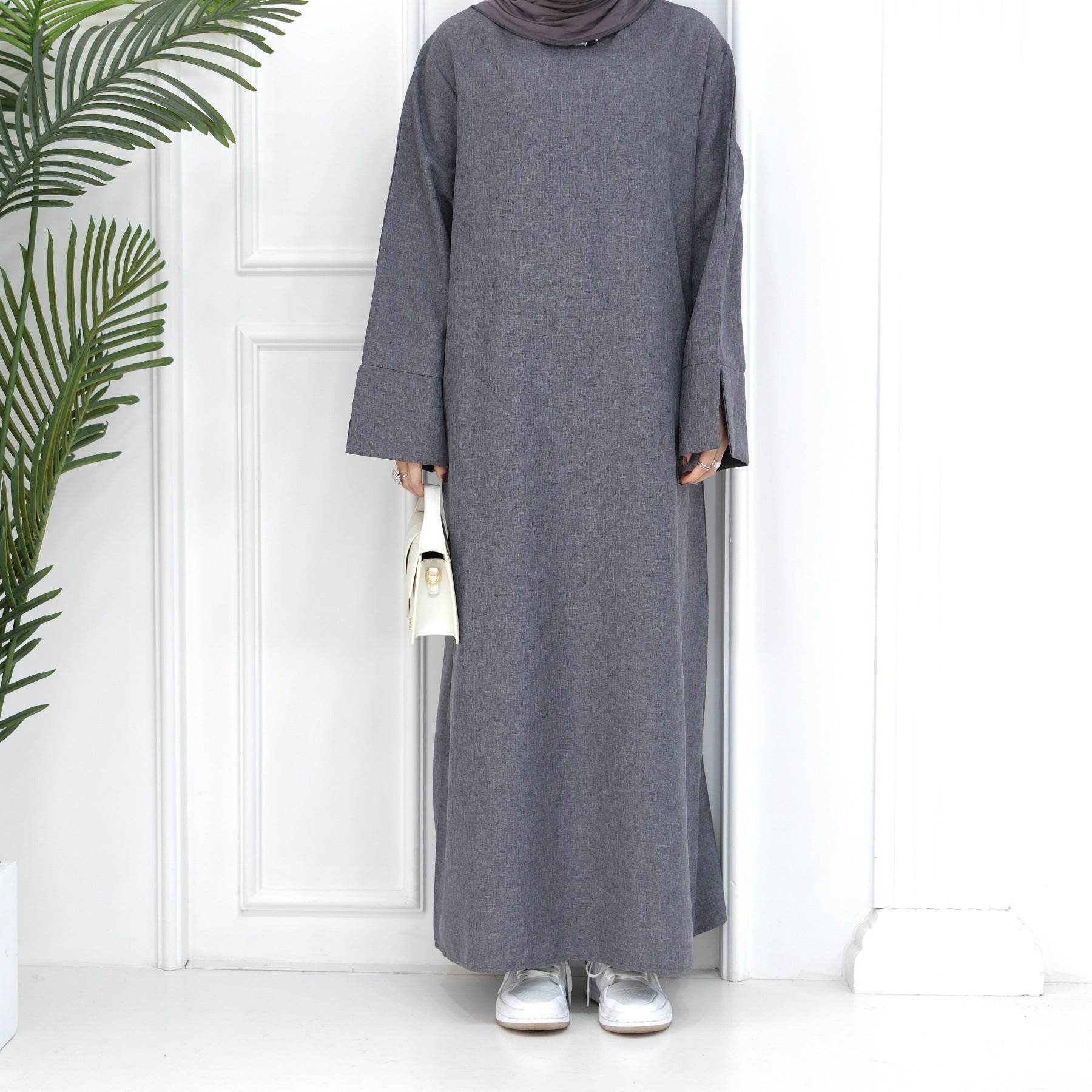 Middle East Turkey Loose Plus Size Elegant Dress Robe - Mubimart