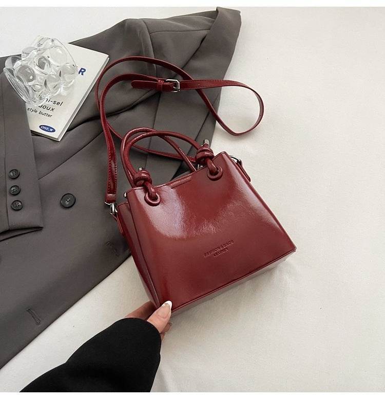 Women's Messenger Bag Fashion Portable One-shoulder Bucket Bag - Mubimart