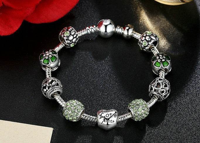 Silver Charm Bracelet - Mubimart