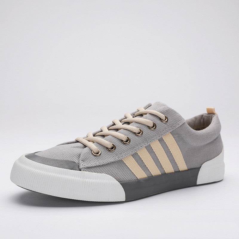 Men's Couple Lace-up Sneakers Flat Bottom Comfort Leisure Cloth Shoes - Mubimart