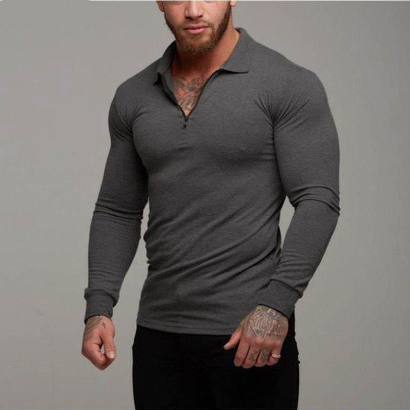 T Shirt Men Longsleeve Shirt Men Polo Shirt - Mubimart