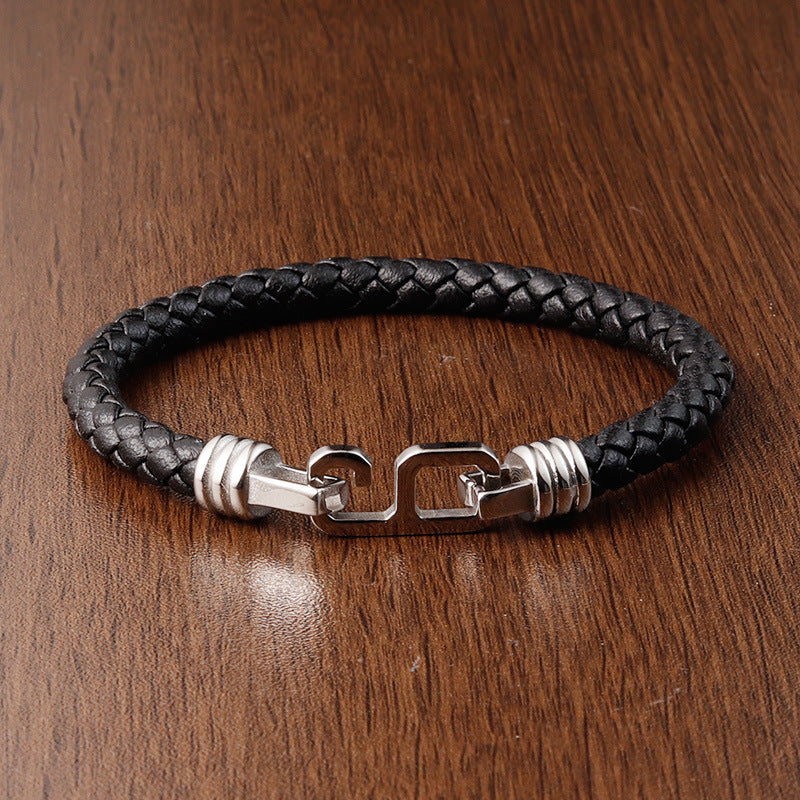 Fashion Personality Leather Bracelet Men