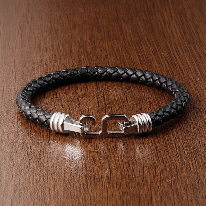 Fashion Personality Leather Bracelet Men - Mubimart