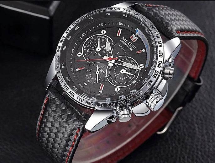Cheap Wholesale Original 1010 Leather Strap 3ATM Waterproof Quartz Luxury Business Mens Watches - Mubimart