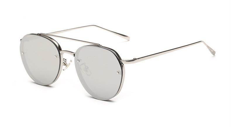 OCEAN TINTED AVIATOR SUNGLASSES - Mubimart