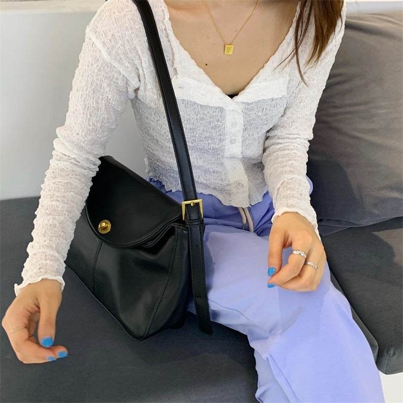 Leather Women Handbags Female Shoulder Bag - Mubimart
