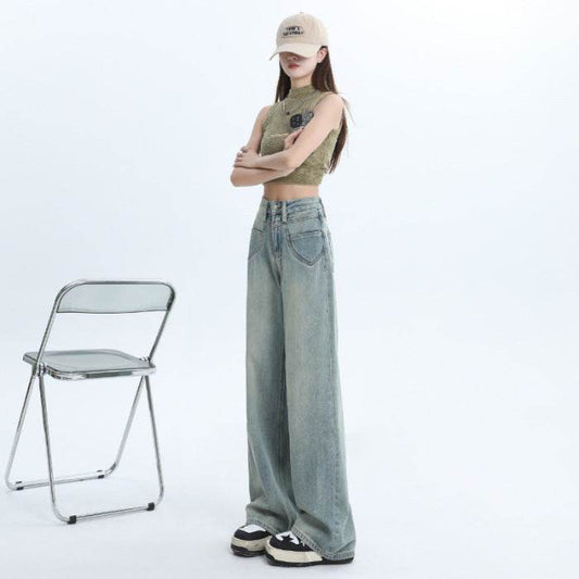 Fashion Narrow Straight Jeans For Women - Mubimart