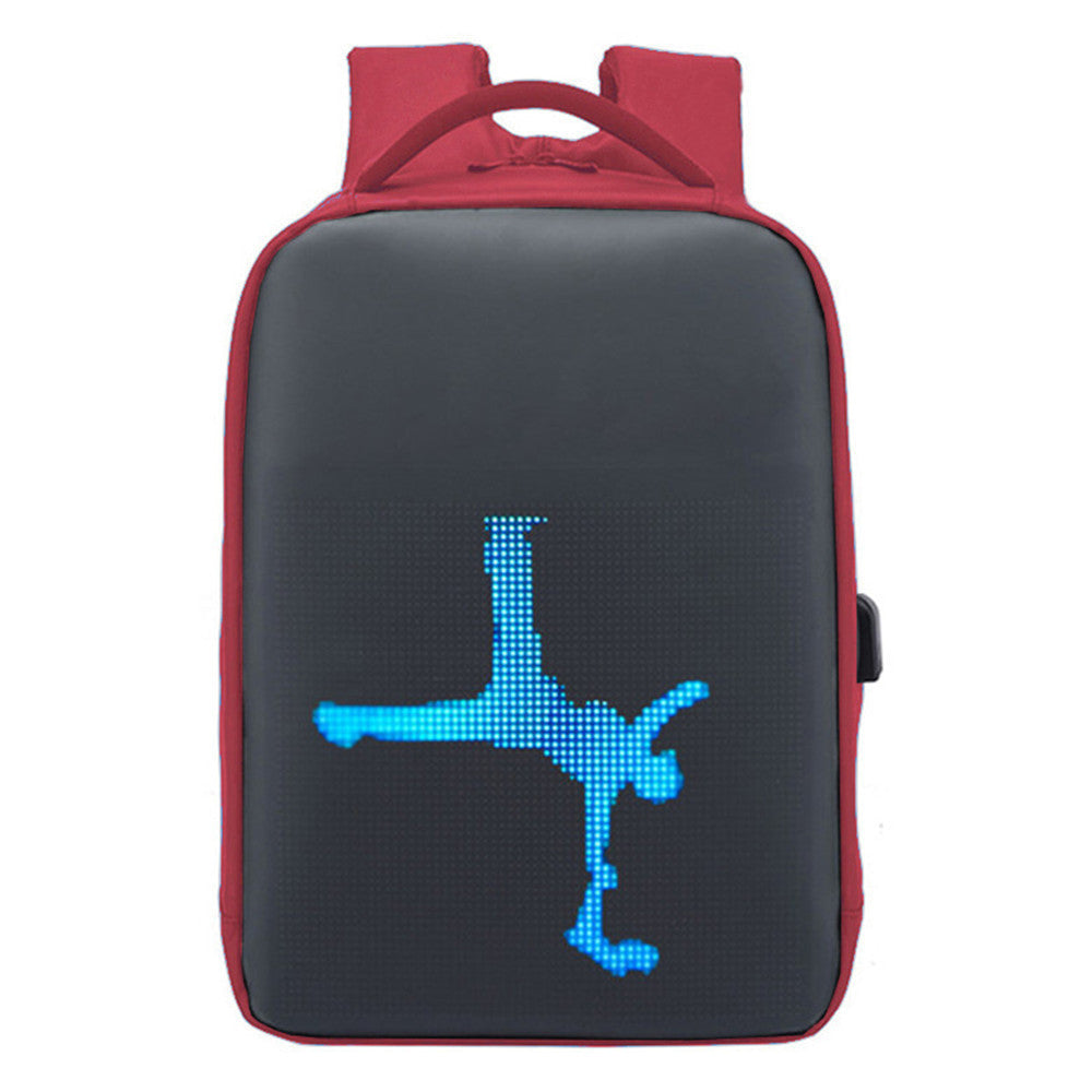 Wasserdichter LED-Display-Rucksack, dynamische Reisetasche