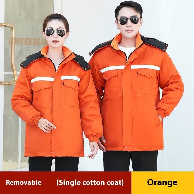 Winter Work Clothes Cotton-padded Coat For Men - Mubimart