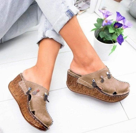 Women's platform wedge sandals - Mubimart