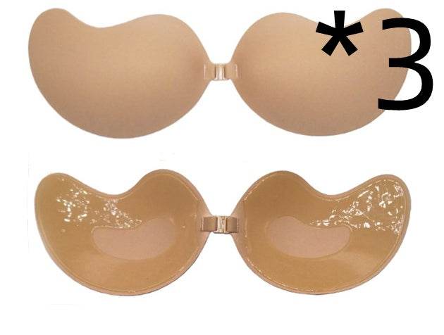 Invisible Push Up Bra Backless Strapless Bra Seamless Front Closure Bralette Underwear - Mubimart