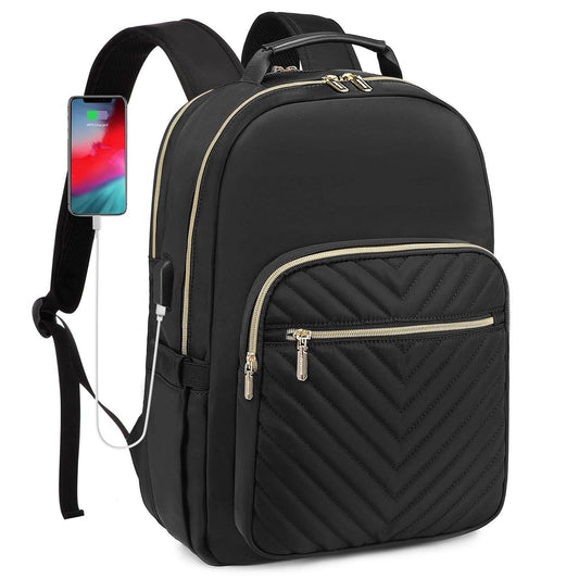 Women Laptop Backpack Business Large Capacity - Mubimart