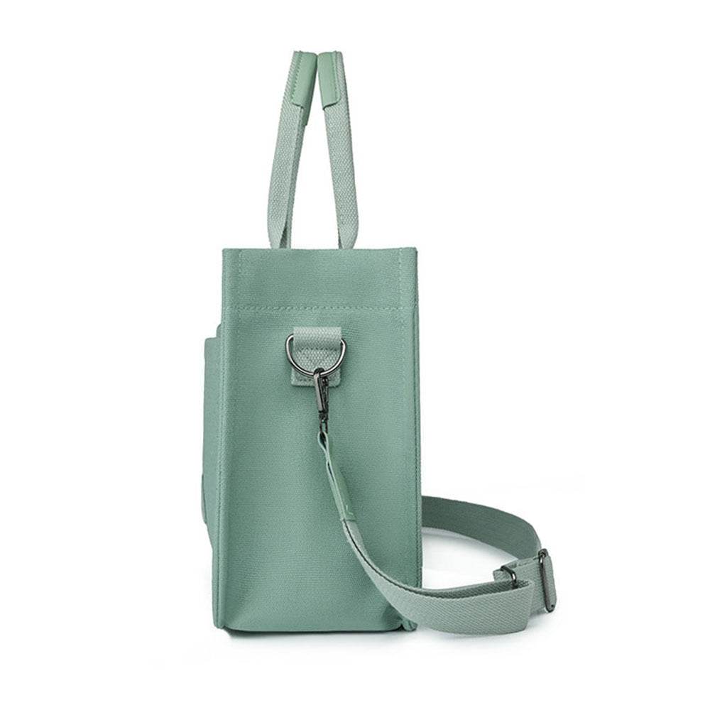 New Large Capacity Canvas Tote Bags For Women Work Commuting Carrying Bag College Style Student Outfit Book Shoulder Shopper Bag - Mubimart