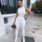 Sleeveless fitness sports jumpsuit women - Mubimart