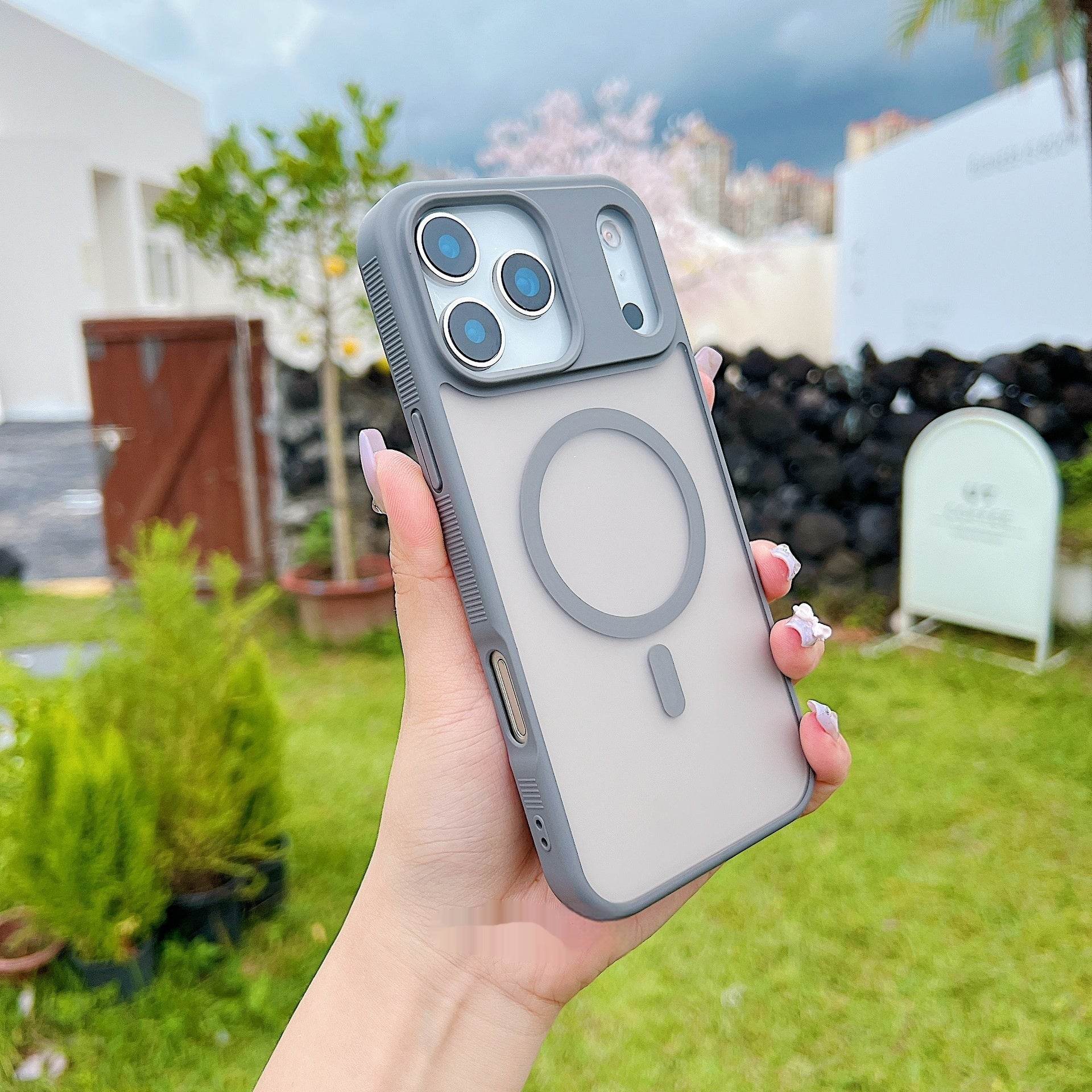 Fashion Magnetic Matte Drop-resistant Protective Cover - Mubimart