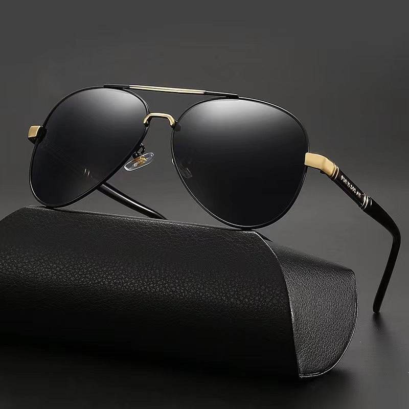 Polarized Sunglasses Photosensitive Color Changing Men's Sunglasses - Mubimart
