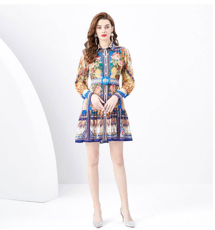 French Vintage Court Style Formal Dress - Mubimart
