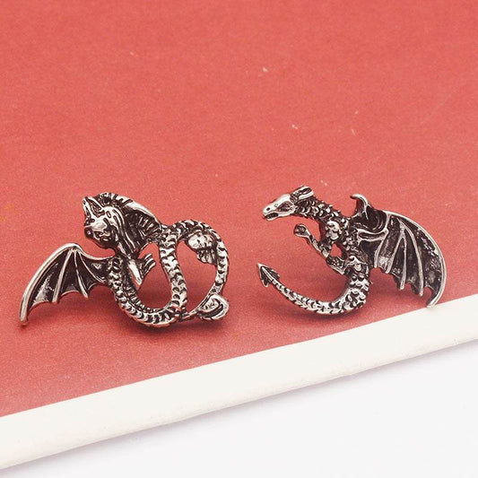 Asymmetric Feilongtian Retro Earrings For Men And Women - Mubimart