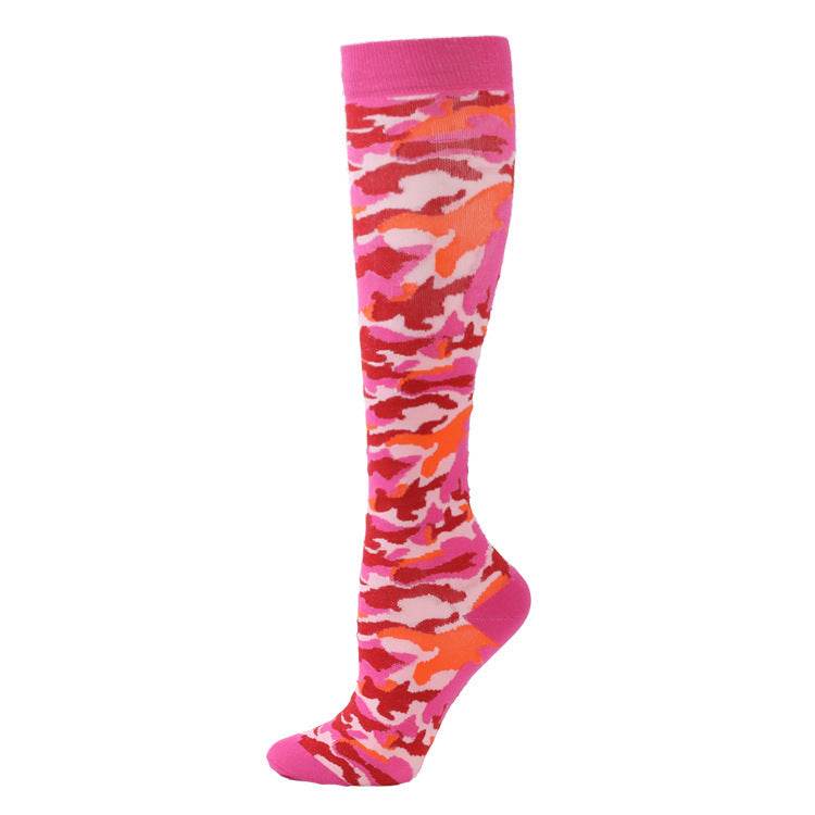 Sports Compression Socks Pattern Stretch Stockings - Mubimart