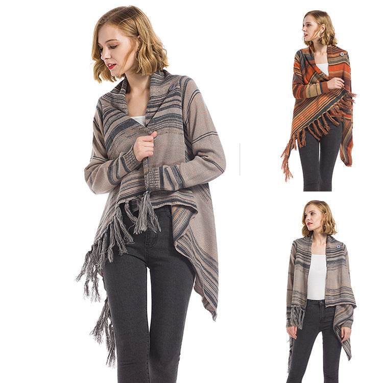 Cardigan Coat Plus Size Sweater - Mubimart