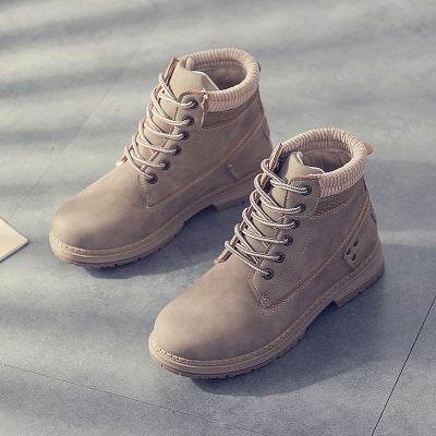 Martin boots women plus velvet - Mubimart