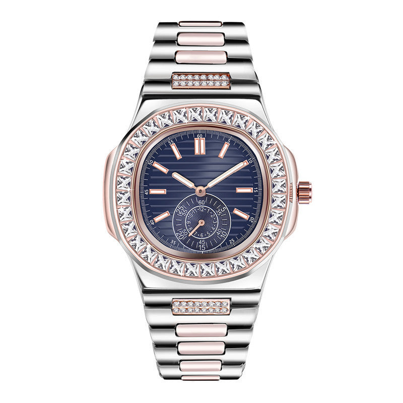 Herenmode Legering Band Diamant Geschenken Horloges