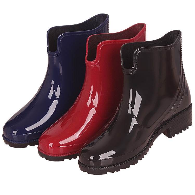 Women's Rain Boots Low-top Rain Boots Low-top Non-slip - Mubimart