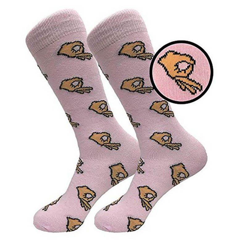 Ok gesture socks cotton socks - Mubimart