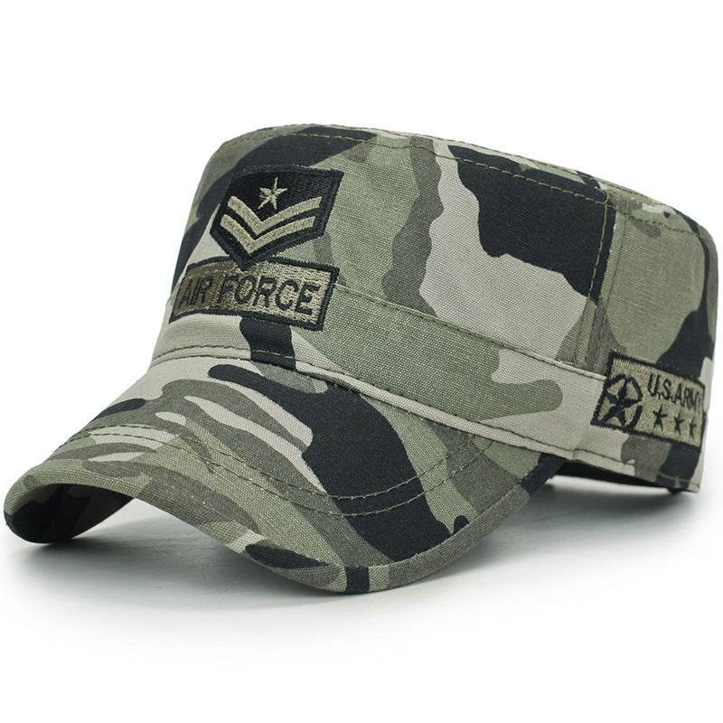 Camouflage military cap flat hat - Mubimart