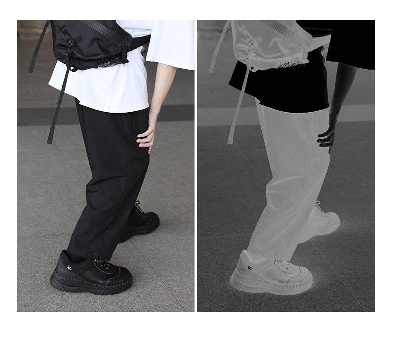 Leather Casual Sports Shoes Increase Leather Shoes Men - Mubimart