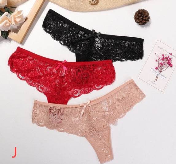 Woman Sexy Lace Thong - Mubimart