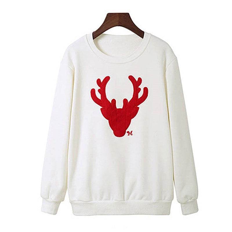 Christmas deer head long sleeve family wear - Mubimart
