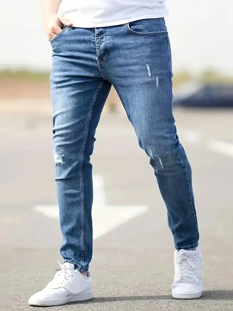 Slim-Fit-Stretch-Jeans im amerikanischen Stil