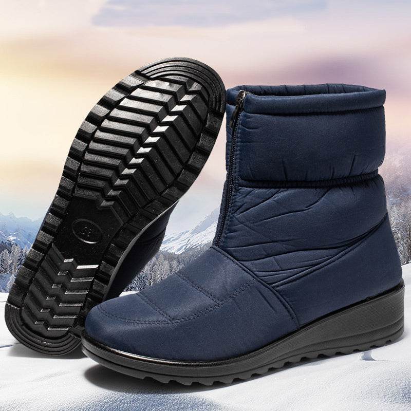 Winter Snow Boots For Women Warm Plush Platform Boots Shoes - Mubimart