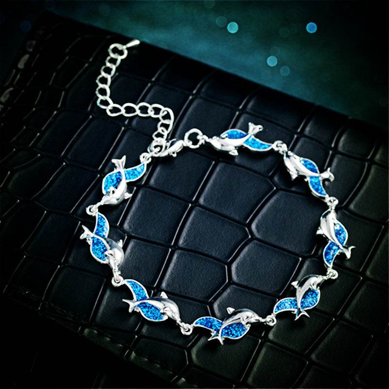 Personality charm dolphin bracelet - Mubimart