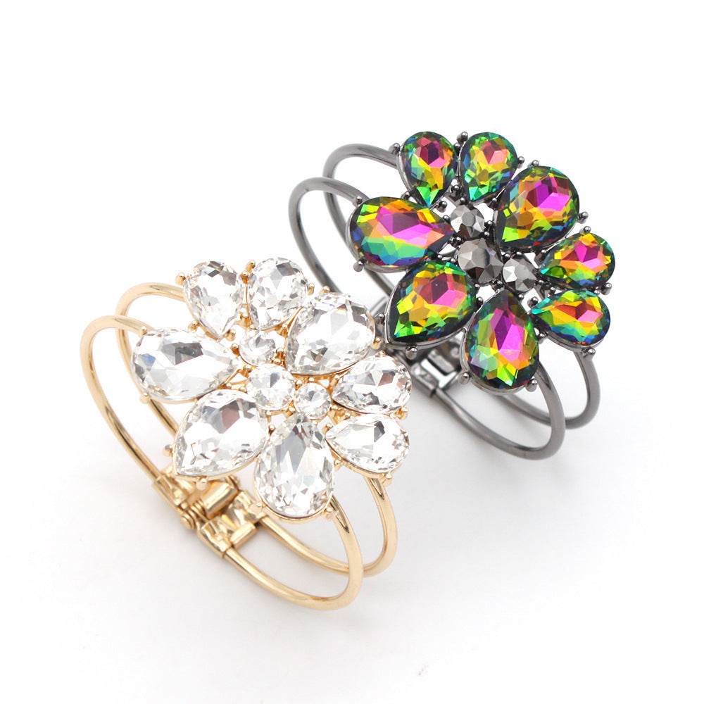 Fashion Crystal Bangle Bracelet Ornament - Mubimart