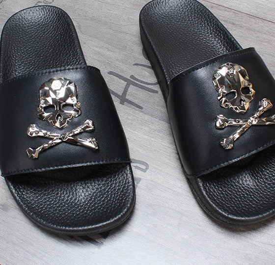 Leather slipper - Mubimart -  